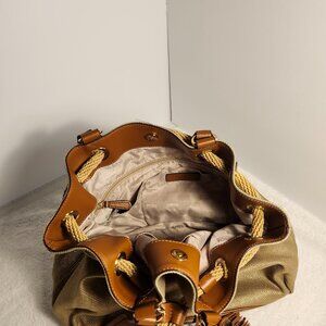 MICHAEL KORS LARGE METALLIC GOLD HOBO STYLE BAG